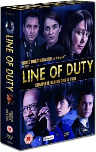 LINE OF DUTY- Series 1 and 2 - Complete (DVD, 2016) BOX SET Region 2 Brand New