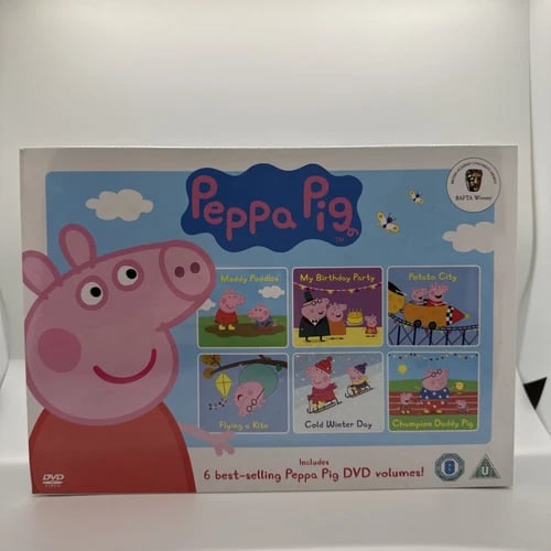 Peppa Pig - 6 Best-Selling DVD Volumes Box Set Region 2 Brand New