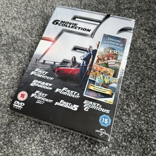 Fast And Furious DVD Boxset 1-6 Region 2 Brand New