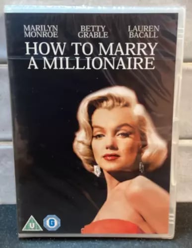 How to Marry a Millionaire- DVD -Marilyn Monroe Region 2 Brand New