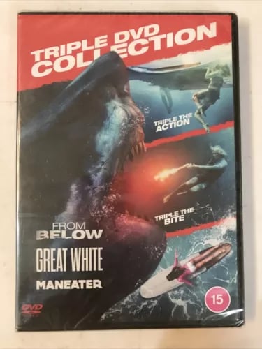 Shark Triple Pack (Maneater / From Below / Great White) [DVD]