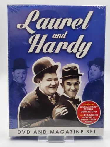 Laurel & Hardy DVD and Magazine Set (DVD) Region 2 Brand New