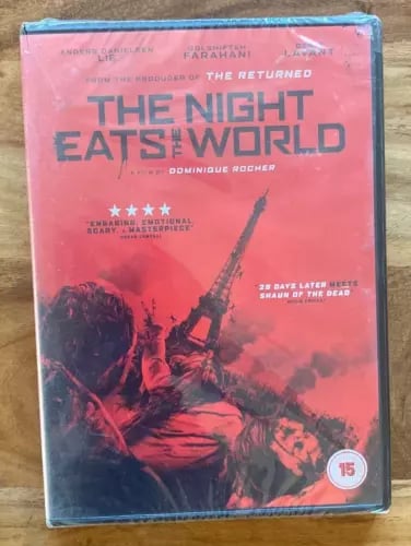 "The Night Eats the World" DVD (2018) Anders Danielsen DVD Region 2 Brand New