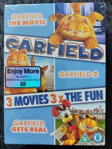 GARFIELD TRILOGY DVD BOX SET3 MOVIES2008 Region 2 Brand New