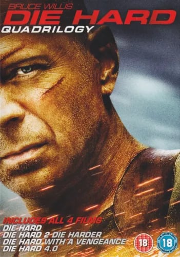 Die Hard Quadrilogy: Kaikki Neljä Elokuvaa Bruce Willisin Kanssa DVD