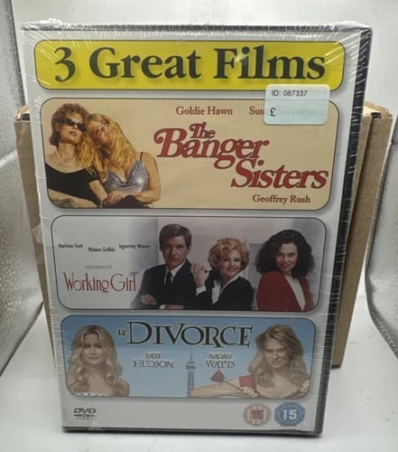 The Banger Sisters/Working Girl/Le Divorce DVD Region 2 Brand New