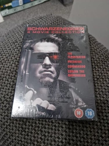 Arnold Schwarzenegger 4 Movie Collection Box Set PAL REGION 2 2009 Brand New
