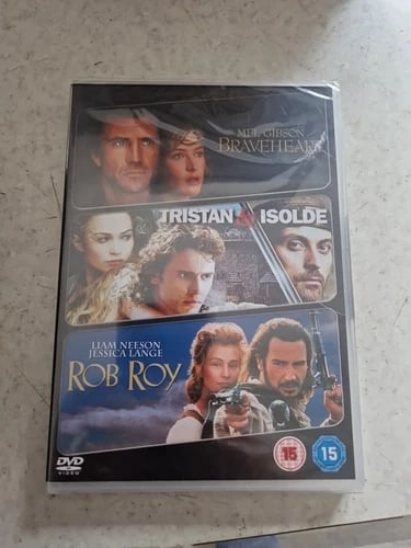 Braveheart/Tristan And Isolde/Rob Roy DVD Drama (2009) Mel Gibson Region 2 Brand New