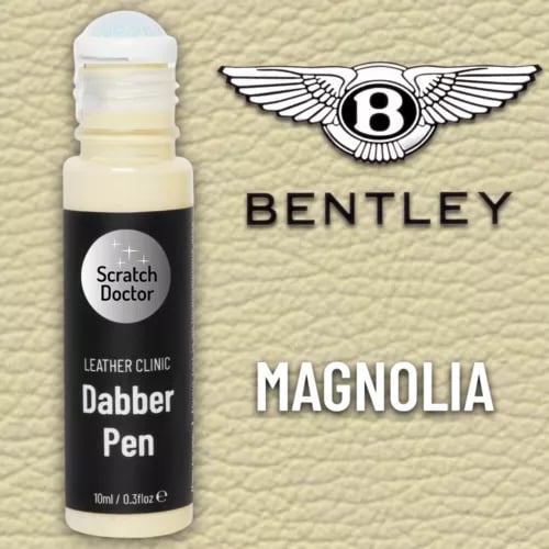 Leather Paint Dabber for BENTLEY Car Seat MAGNOLIA. Dye Repairing Recolouring