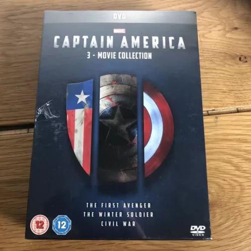 Captain America: 3 Elokuvan Kokoelma [DVD Box Set] Alue 2