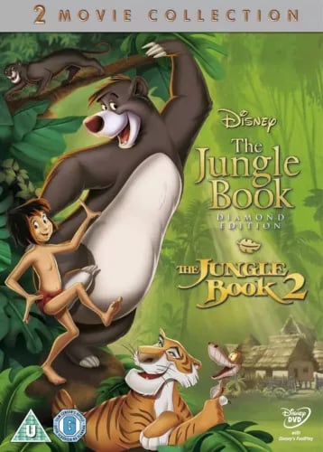 Viidakkokirja Osa 1 & 2 DVD – Animoitu Disney Klassikko Viidakkokirja Osa 1 & 2 DVD – Animoitu Disney Klassikko