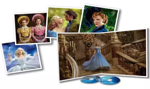 Cinderella Live Action Big Sleeve Edition DVD & Blu-ray Disney Rare Collectable Region 2 Brand New