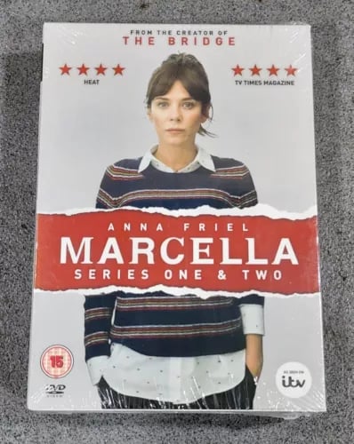 Marcella: Serie 1 & 2 (DVD, 2016) med Anna Friel Marcella: Serie 1 & 2 (DVD, 2016) med Anna Friel