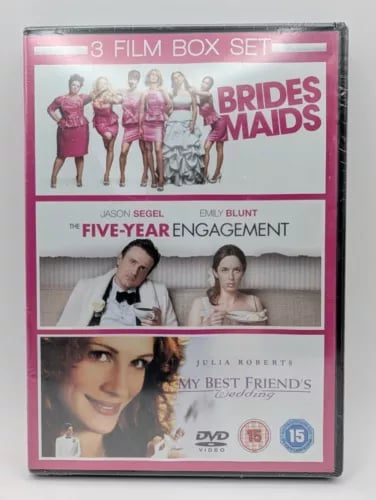 BRIDESMAIDS THE FIVE YEAR ENGAGEMENT MY BEST FRIENDS WEDDING DVD Region 2 Brand New