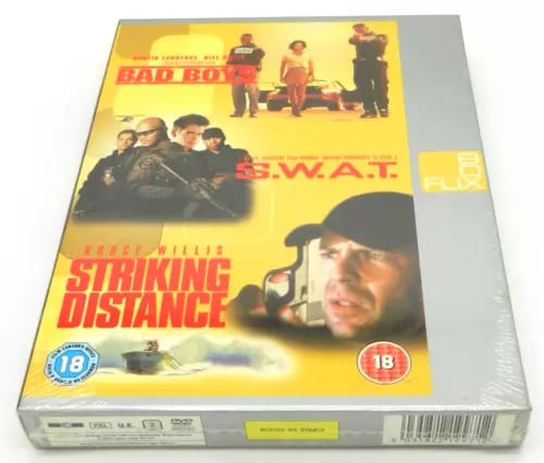 Bad Boys / S.W.A.T. / Striking Distance (DVD, 2004) Region 2 Brand New
