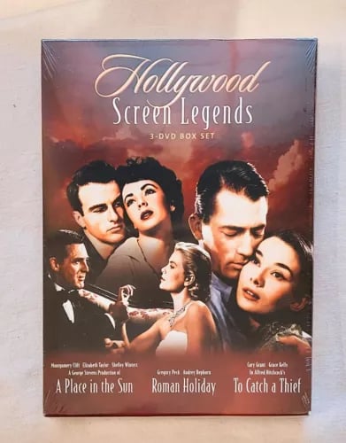 Place in Sun, Roman Holiday, Catch a Thief 3 DVD BoxSet Region 1 - &  Brand New