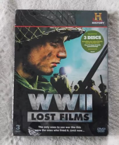 WWII LOST FILMS DVD 3 disc boxset-History Channel Region 2 Brand New
