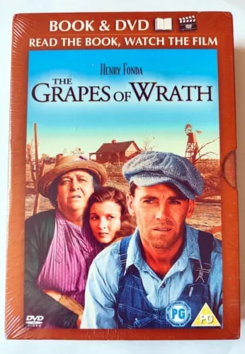 The Grapes Of Wrath: Book & DVD Drama (Henry Fonda, 1940 / 2005) - Region 2 Brand New The Grapes Of Wrath: Book & DVD Drama (Henry Fonda, 1940 / 2005) - Region 2 Brand New