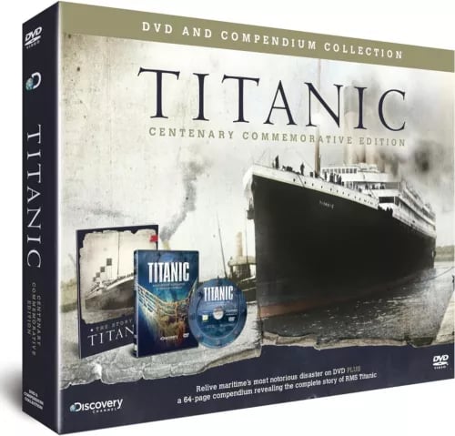 Titanic DVD and Compendium Collection Book Centenary Commemorative Edition Region 2 Brand New Titanic DVD and Compendium Collection Book Centenary Commemorative Edition Region 2 Brand New