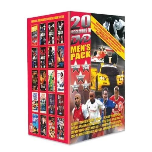 Mens Pack - 20 DVD Boxset - Football - Racing - Movies - Comedy - Region 2 Brand New