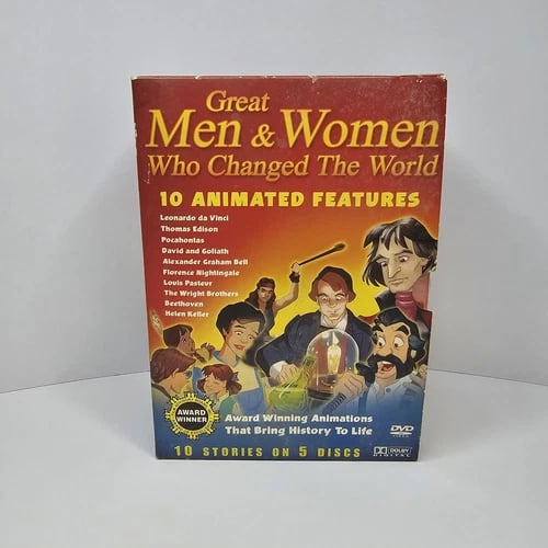 "DVD Box Set Great Men & Women Who Changed The World. Florence Nightingale Region 2 Brand New