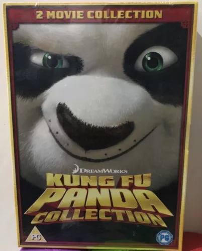 Kung Fu Panda 1 & 2 DVD Set Kids Children's Family Action Adventure Comedy Region 2 Brand New