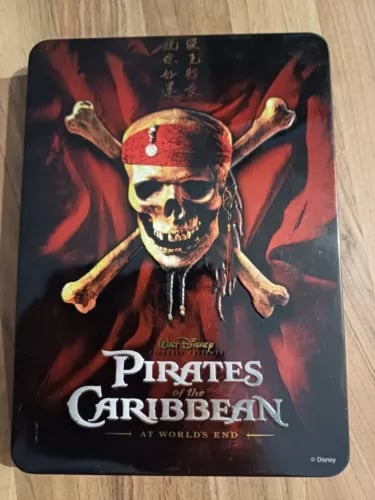 Walt Disney Pirates of The Caribbean At World's End Johnny Depp Tin case 2-discs Region 2 Brand New