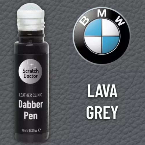 Leather Paint Dabber for BMW LAVA GREY Repair scratches, scuffs and small marks