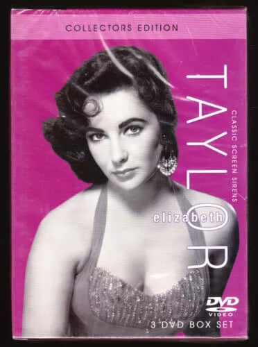 ELIZABETH TAYLOR - DVD BOXSET - CAT ON A HOT TIN ROOF, PLACE IN SUN, PARIS - Region 2 Brand New