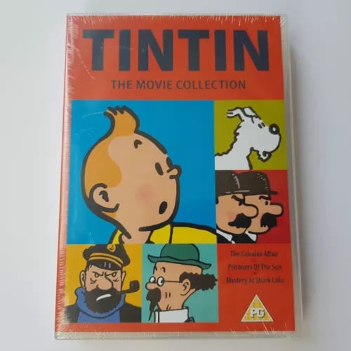Tintin Movie Collection DVD 2013 box set 3 films Herge Belgian cartoons Region 2 Brand New