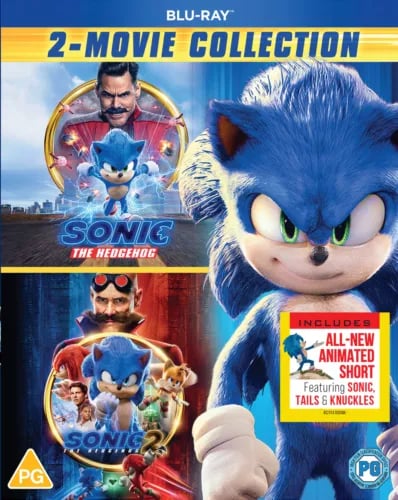 Sonic the Hedgehog: 2 elokuvan kokoelma [PG] Blu-ray
