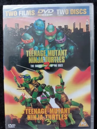 TEENAGE MUTANT NINJA TURTLES 2 & 3 DVD BOX SET1991 Region 2 Brand New