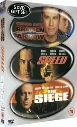Action Boxset DVD: Broken Arrow / Speed / The Siege (Region 2)