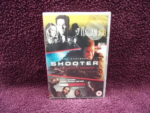 The Italian Job / Shooter / Four Brothers 3-Disc DVD Set ( 2008) Region 2 Brand New
