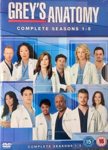 Grey's Anatomy - Sesong 1-5 Komplett Box Set DVD