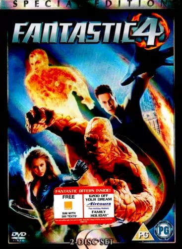 Fantastic 4 (DVD-2005, 2-Disc Special Edition) R2. "SIZZLING SPECIAL EFFECTS" Region 2 Brand New