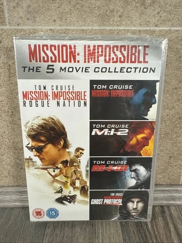 Mission Impossible The 5 Movie Collection Tom Cruise DVD Boxset Region 2 Brand New