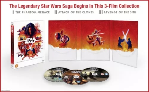 Star Wars Trilogy: Episodes I, II & III [12] DVD Box Set Region 2 Brand New