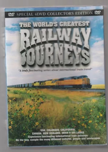 The World's Greatest Railway Journeys USA Canada Zealand India DVD Region 2 Brand New