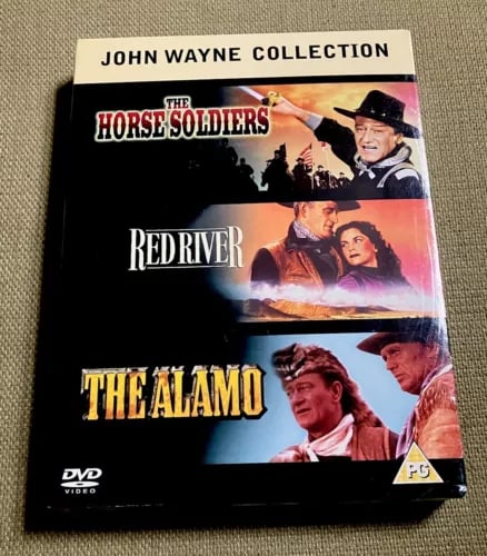 John Wayne Collection: Alamo, Red River, Horse Soldiers – Trippel DVD Region 2 John Wayne Collection: Alamo, Red River, Horse Soldiers – Trippel DVD Region 2
