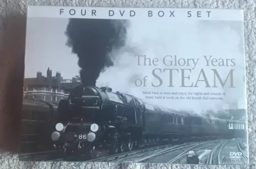 The Glory Years Of Steam (2012) 4 levyn DVD-boksipaketti, yli 5 tuntia