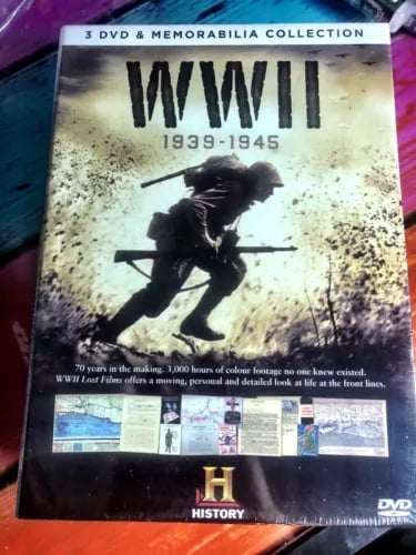 WWII History Channel DVD Box Set 3 Disc & Memorabilia Collection 1939-1945 Region 2 Brand New