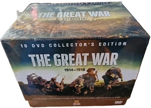 The Great War 1914-1918 10 Dvd Collector's Edition Box Set Military Gift Region 2 Brand New