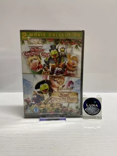 Muppet Christmas Carol & Muppet Treasure Island - DVD - Cert U - R2 - Region 2 Brand New