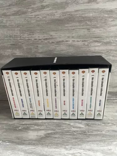 Charlie Chaplin VHS Collection 11 Movie Boxset But ONLY 9 VHS AVAILABLE Region 2 Brand New