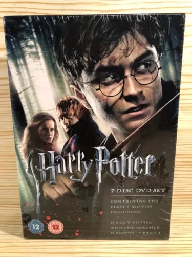 Harry Potter 1-7 DVD Boksipaketti (2011) Kaikki 7 Elokuvaa, Daniel Radcliffe