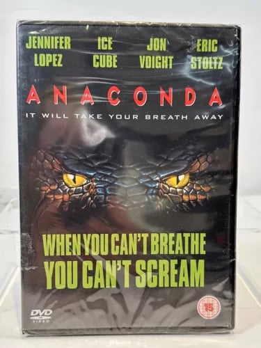 Anaconda DVD Jon Voight Jennifer Lopez R2 Halloween Horror Movie Region 2 Brand New
