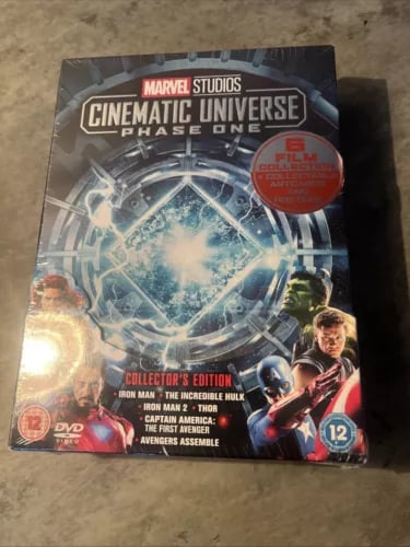 Marvel Studios Collector's Edition Box Set - Phase 1 (DVD, 2017) Region 2 Brand New
