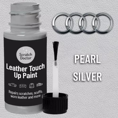 AUDI PEARL SILVER Leather Touch up Car Seat Repair Paint