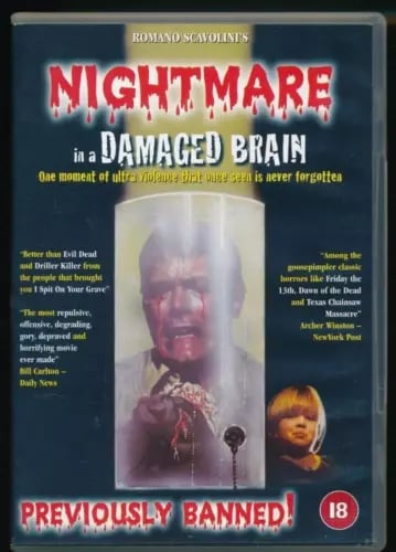 Nightmare In A Damaged Brain DVD Nightmare In A Damaged Brain DVD